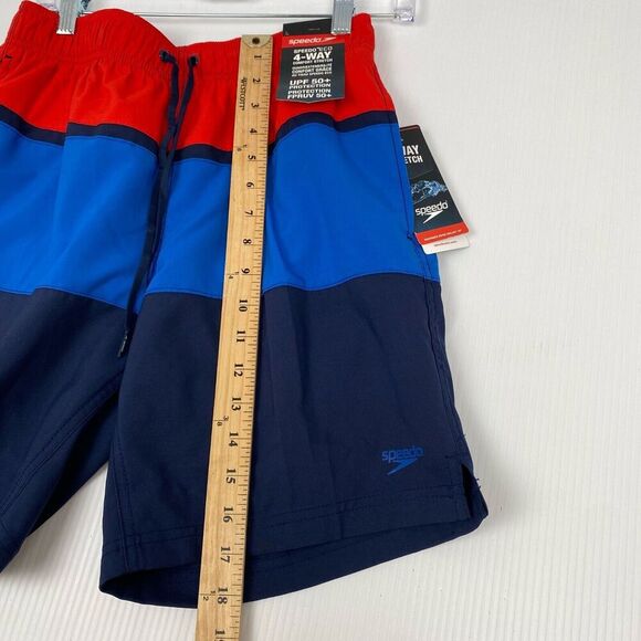 Speedo Men's Swimsuit size S Multicolor Round beach Volley Board Shorts UPF 50+ - Picture 8 of 14